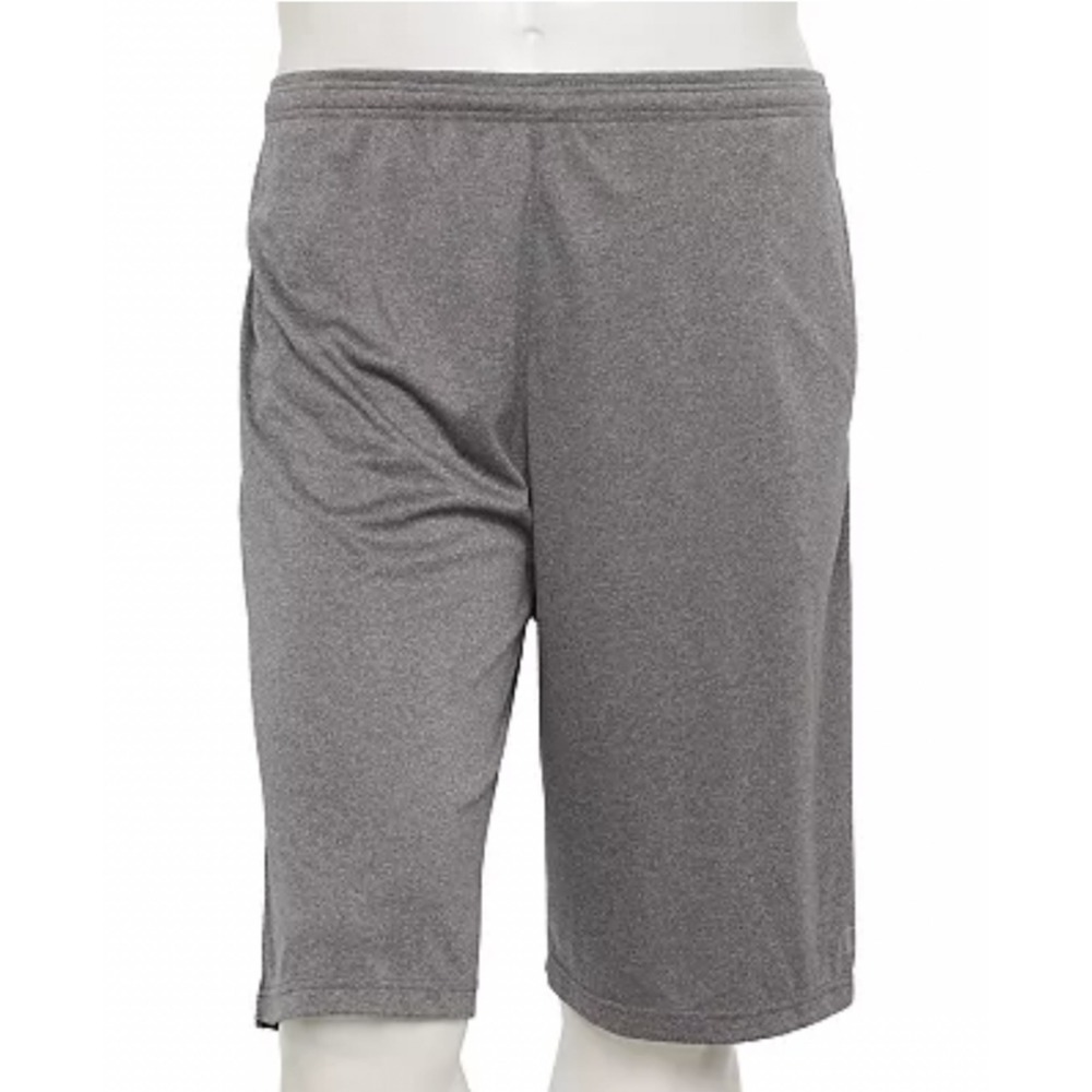 Champion Men Shorts Big & Tall Jersey Cotton Blend Gray Elastic Waistband Sz 6XL